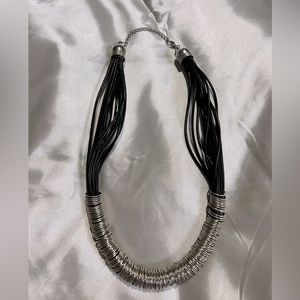 Metal ring necklace